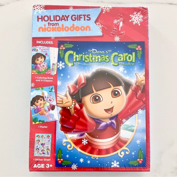 Nickelodeon Dora's Christmas Carol Activity Set - Red - Picture 1 of 2